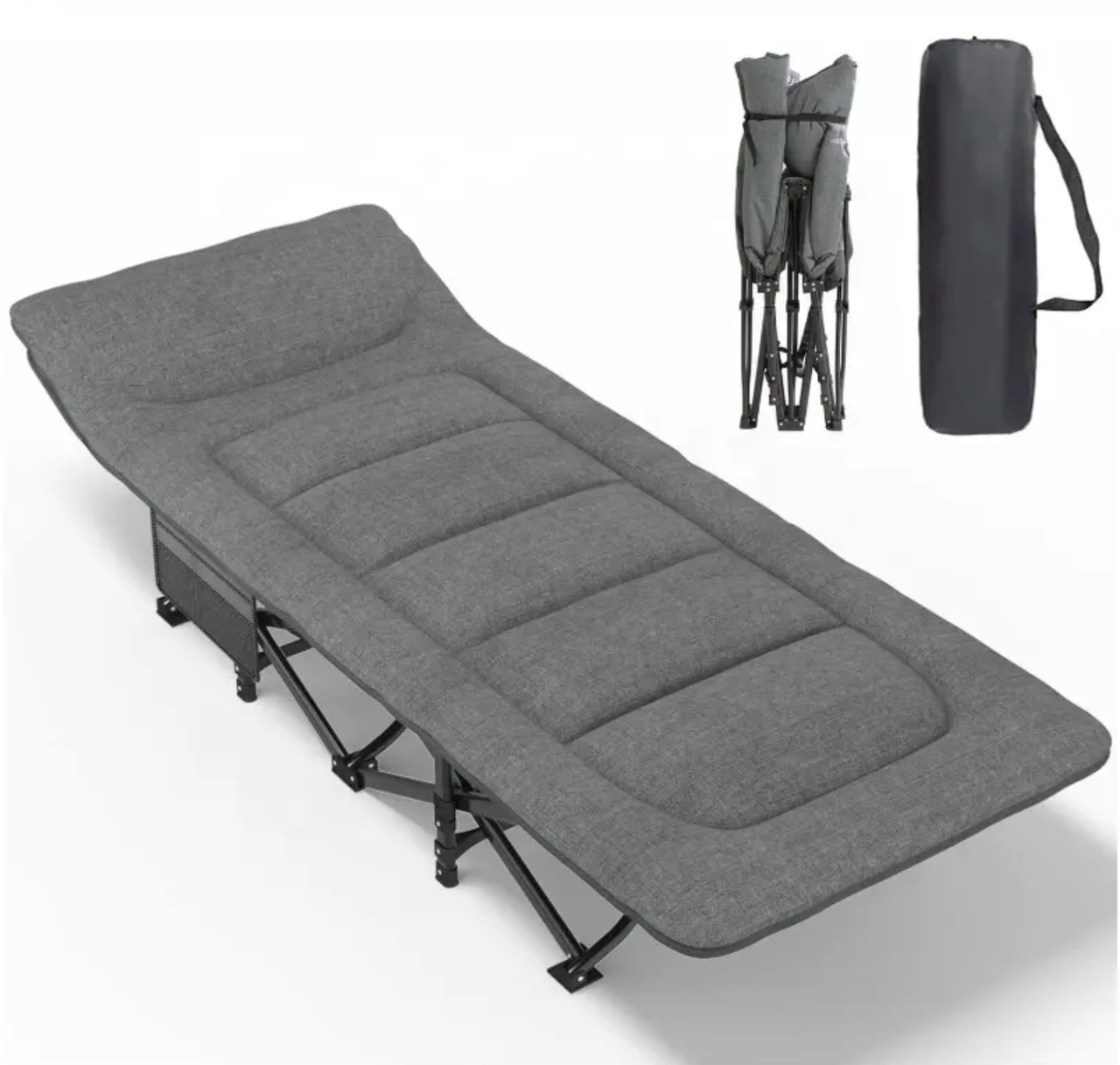 Розкладачка LEOBRO Сіра (HT-169K Grey)