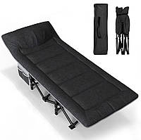 Туристична розкладачка LEOBRO Чорна (HT-169K Black)
