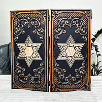 Нарди дерев'яні ручної роботи Зірки Давида 48×23см, фото 3