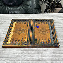 Нарди дерев'яні ручної роботи Зірки Давида 48×23см, фото 4