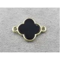 Конектор 15*21мм чорний в к.золоті