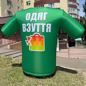 Надувна фігура футболка 3 м для зовнішньої реклами магазину одягу, фото 1