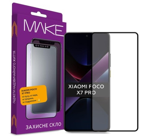 Захисне скло MAKE для Xiaomi Poco X7 Pro (MGF-XPX7P)