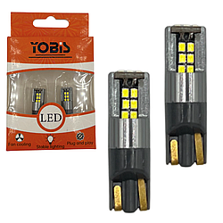 Світлодіодна лампа для авто Т10 (W5W) 15 SMD 12-24V Білого світла (2 шт)