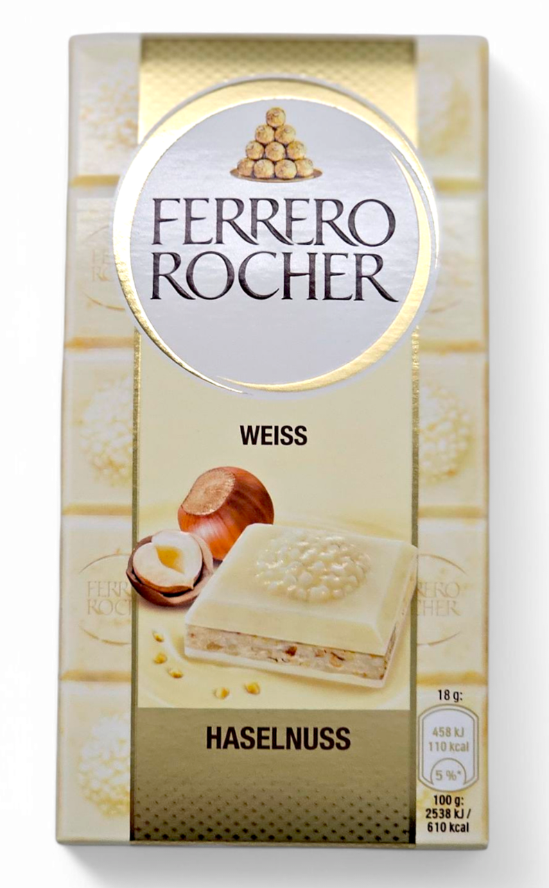 Білий шоколад з лісовими горіхами Ferrero Rocher White 90 грам