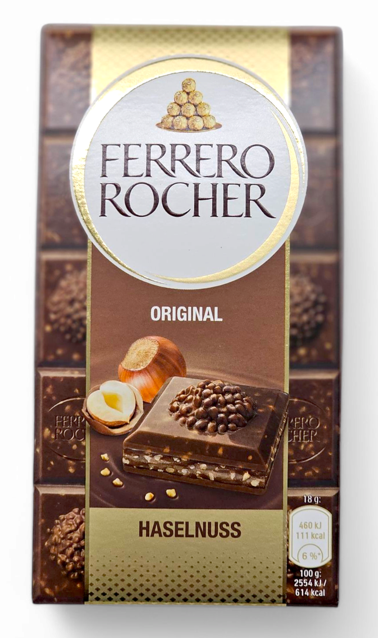 Молочний шоколад з лісовими горіхами Ferrero Rocher 90 грам