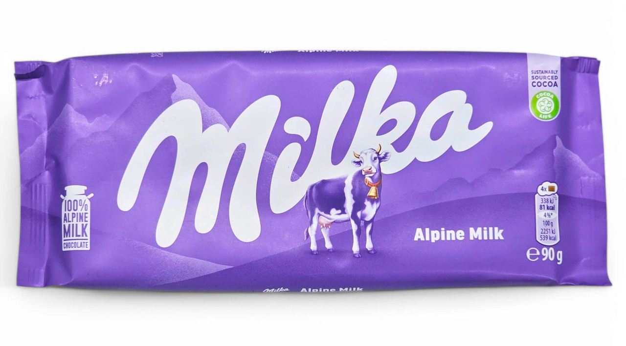 Молочний шоколад Milka Alpine Milk 90 грам