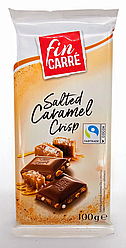 Молочний шоколад Fin Carre Salted Caramel Crisp Солона карамель 100г