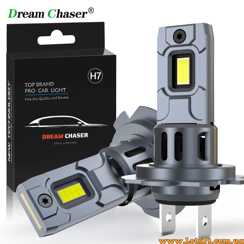 2шт Автолампи H7 2 CSP LED 6500К автолампи світлодіодні авто лед лампи авто лампа лед світлодіодна птф дхо лед drl Dream Chaser