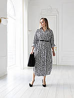 Сукня-сорочка  Джил чорно-біла