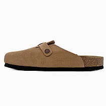 Чоловічі шльопанці Birkenstock Boston Soft Footbed Suede Leather Mink 1009542/1009543, фото 6