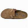 Чоловічі шльопанці Birkenstock Boston Soft Footbed Suede Leather Mink 1009542/1009543, фото 7