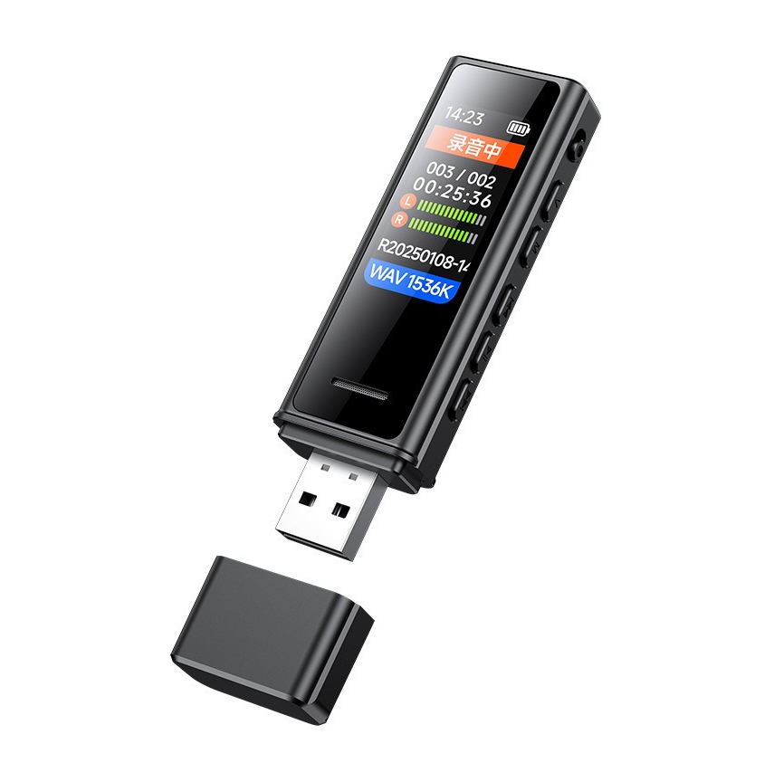 Міні диктофон Amoi M2 32GB цифровий MP3 плеєр з кліпсою і вбудованим динаміком