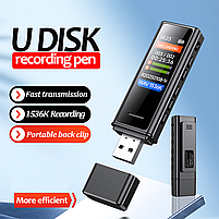 Міні диктофон Amoi M2 32GB цифровий MP3 плеєр з кліпсою і вбудованим динаміком, фото 6