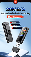 Міні диктофон Amoi M2 32GB цифровий MP3 плеєр з кліпсою і вбудованим динаміком, фото 11
