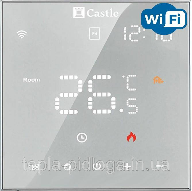 Терморегулятор программатор Castle AC602H БІЛИЙ/ ЧОРНИЙ WI-FI, фото 1