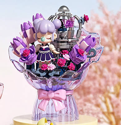 Прекрасний конструктор фігурка героїні Букет квітів дівчинці 50 деталей Збірна мультяшна іграшка Nanci блоки