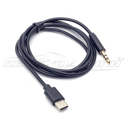 Кабель - перехідник TYPE-C to mini Jack 3.5 mm, 3 pin, 1 м, фото 1