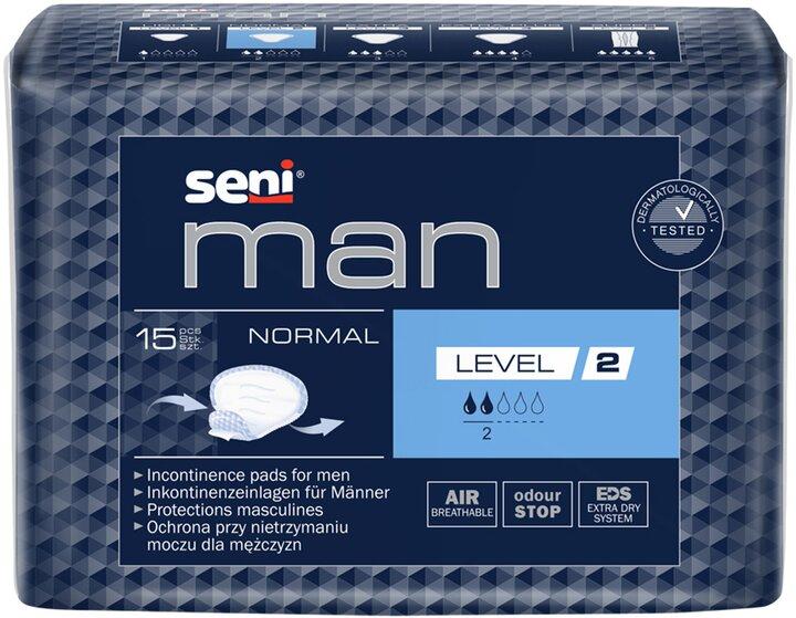 Прокладки урологічні для чоловіків Seni Man Normal Level 2 15 шт