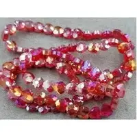 Кришталь Серце 8мм червоне АВ (5шт)