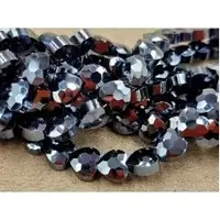 Кришталь Серце 8мм графітове (5шт)