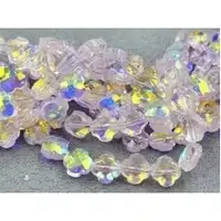 Кришталь Конюшина 8мм рожевий АВ (5шт)