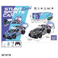 Легка машина на керуванні, акумулятор, USB, світиться, музика, дим, 2 кольори, коробка 33*12*15 см