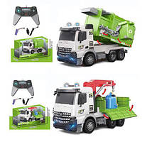 Машина на керуванні, акумулятор, сміттєвоз, 1:14, світло, рухомі деталі, гумові колеса, USBзарядка