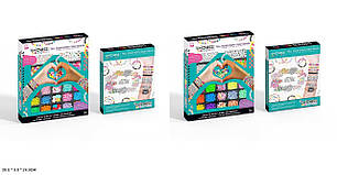 Набір для бісероплетення, бісер, намистини, коробка 20*3*24 см