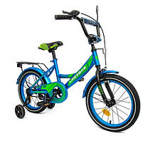 Велосипед дитячий 2-колісний 16" Like2bike Sky, синій, рама сталь, з дзвінком