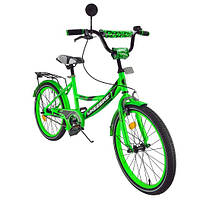 Велосипед дитячий 2-колісний 20" Like2bike Sky, зелений, рама сталь, з дзвінком