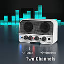 Комбопідсилювач портативний для електрогітари LEKATO JA-02 II WH, Bluetooth, 5 ват, фото 3