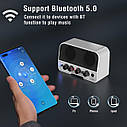 Комбопідсилювач портативний для електрогітари LEKATO JA-02 II WH, Bluetooth, 5 ват, фото 5