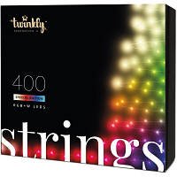 Популярний! Гірлянда Twinkly Smart LED Strings RGBW 400, BT+WiFi, Gen II, IP44, кабель ч (TWS400SPP-BEU) - Краща якість тільки на