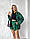 Костюм прогулянковий жіночий стильний модний молодіжний на літо довга сорочка та короткі шорти, фото 2