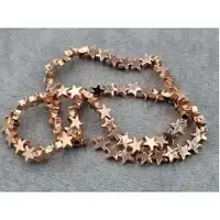 Гематит зірочка 6мм (10шт) к.рожеве золото