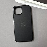Шкіряний чохол Leather Case with MagSafe для iPhone 14 (Black) | Чохол з шкіри на Айфон 14