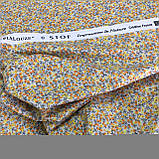 Тканина з дрібними жовтими та жовтогарячими квіточками, фото 4