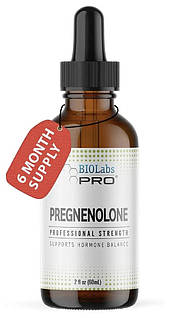 BIOLabs PRO Pregnenolone Oil  Professional Strength Hormone balance   / Прегненолон олія для гормонального балансу  4 мг 60 мл
