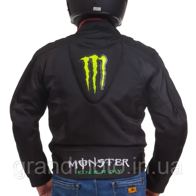 Мотокуртка із захистом та аеродинамічним горбом monster ms-5528-g, фото 1