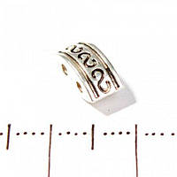 Вставка на 2 ниті к.срібло (5шт)