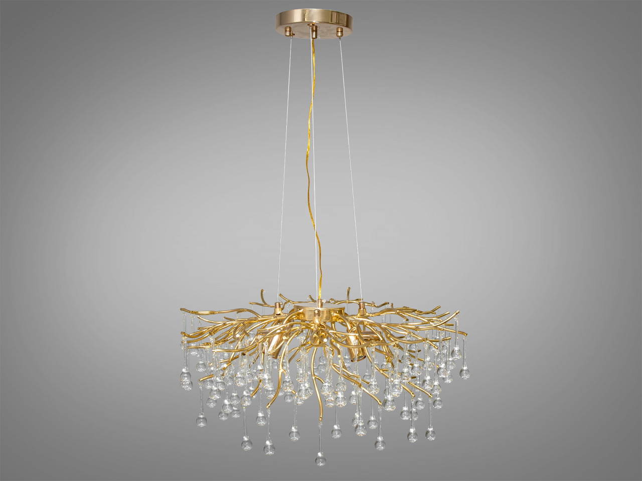 Сучасна кришталева люстра на 8 ламп Brussels золото 607-600GD, фото 1