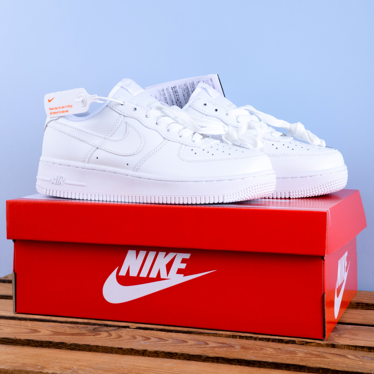 SALE Кросівки Nike Air Force повністю білі