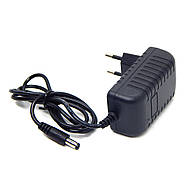 Блок живлення мережевий 24 В 1 А з роз'ємом 5.5x2.1 мм, універсальний імпульсний адаптер 24V 1A для електроніки, фото 3