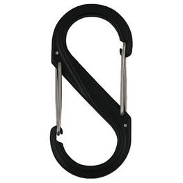Карабін туристичний Nite ize Plastic Carb S Biner Size 10 NI796 Black (4823082709403) - оригінал