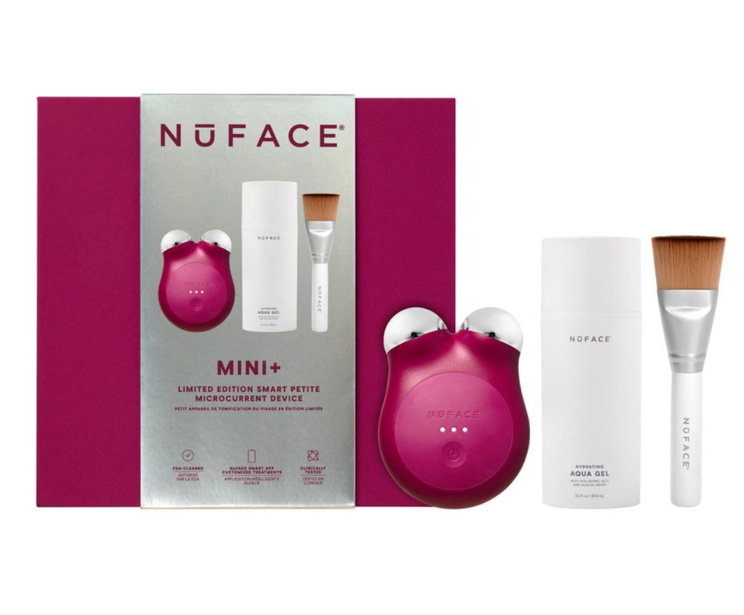 Набір для мікрострумової терапії NuFACE Limited Edition MINI+ Velvet Rose Starter Kit - Smart On-the-Go Facial Toning Kit