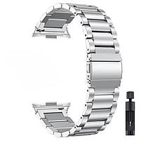 Ремінець для фітнес-браслету Xiaomi Smart Band 9Pro / 8Pro Bead design Silver, фото 5