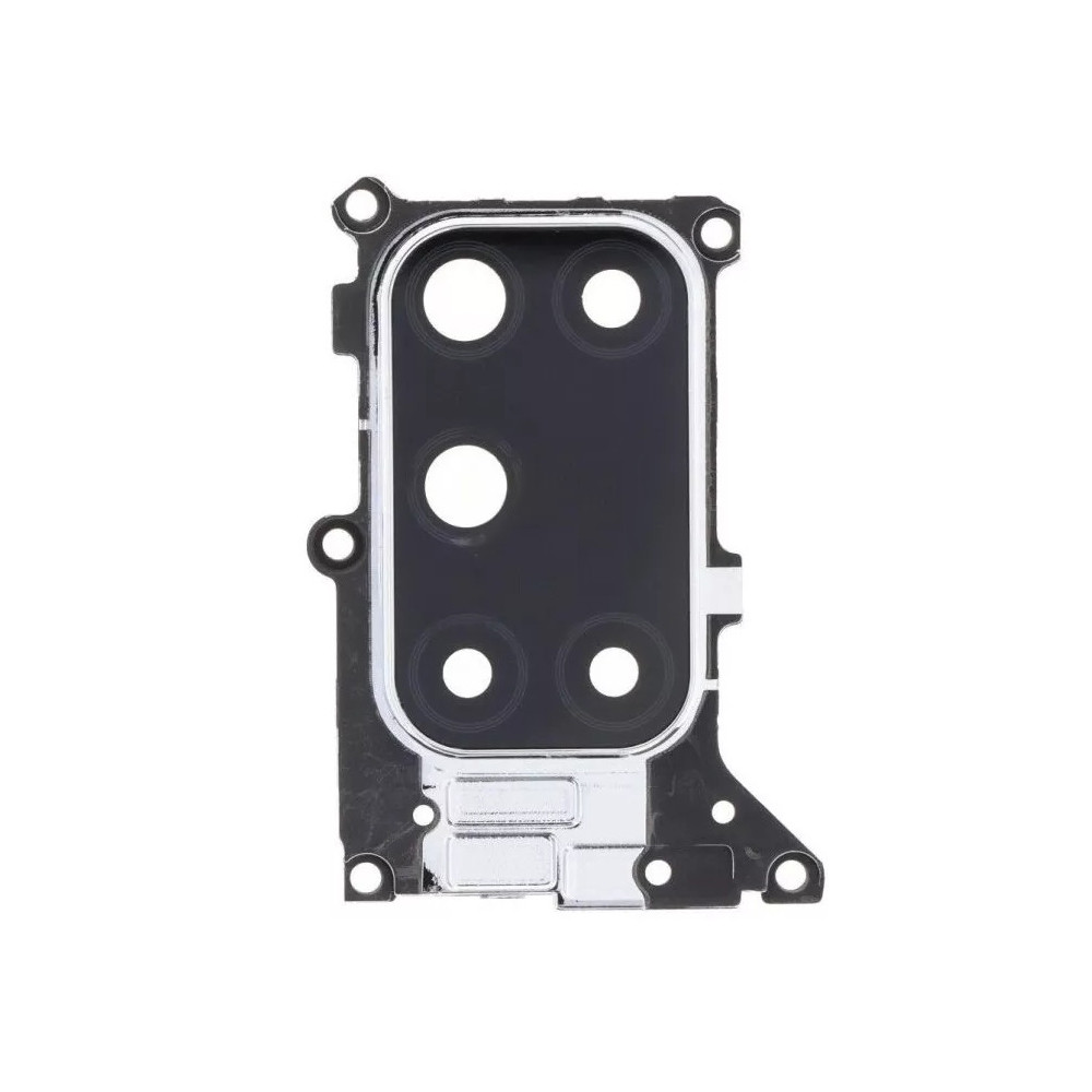 Скло камери Oppo A52, A72, A92 (у сріблястій рамці), фото 1