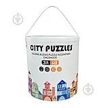 Дерев’яний 3D-конструктор «Містечко», 110 деталей, у відерці (розмір 18×19,5 см) Якість – відмінна. Спросить ChatGPT, фото 2