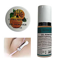 Засіб для зняття нарощених вій Global Fashion 10 мл, апельсин